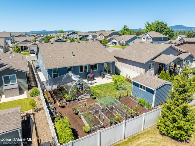 4281 N Shelburne Loop, Post Falls, ID 83854 - aerial view of residential area featuring a mountain backdrop
