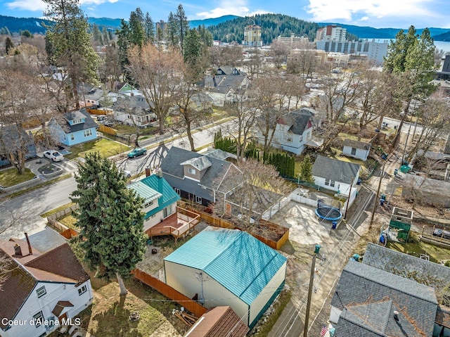 721 N A St, Coeur Dalene, ID 83814 - aerial perspective of suburban area with mountains