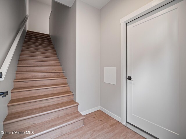 997 E Railroad Ave, Post Falls, ID 83854 - stairway with wood finished floors and baseboards