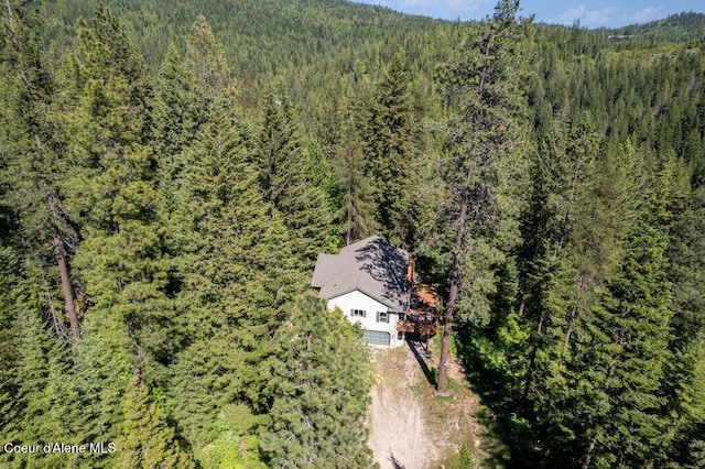 17461 N Right Fork Rd, Hauser, ID 83854 - view from above of property featuring a heavily wooded area
