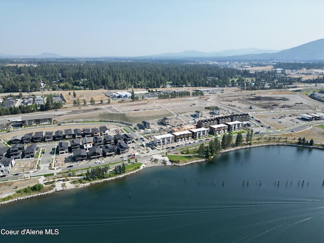 2735 W Lumber Ln, Coeur Dalene, ID 83814 - aerial view of property and surrounding area featuring a water and mountain view