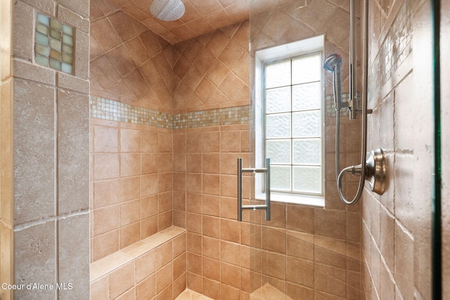 295 Sky Meadow Ln, Sagle, ID 83860 - full bath featuring a tile shower and plenty of natural light