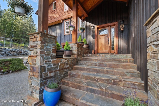295 Sky Meadow Ln, Sagle, ID 83860 - property entrance with covered porch