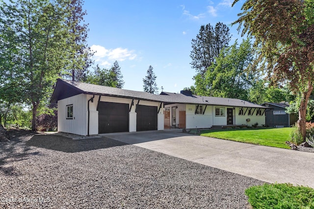 1113 N Lambert Ln, Coeur Dalene, ID 83814 - single story home featuring a garage, driveway, a front lawn, and brick siding
