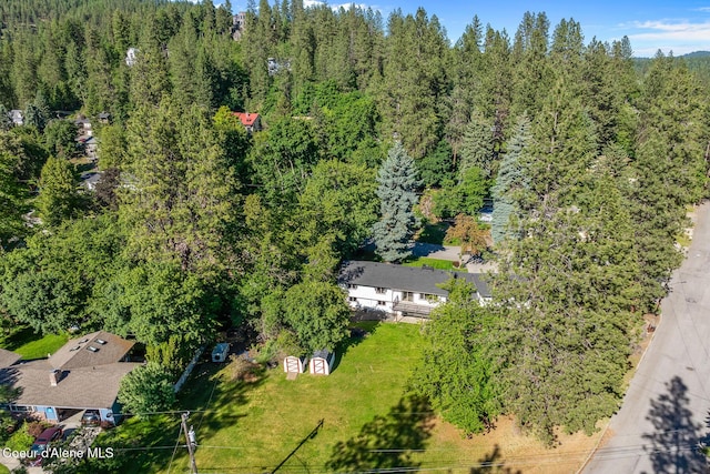 1113 N Lambert Ln, Coeur Dalene, ID 83814 - bird's eye view of a heavily wooded area