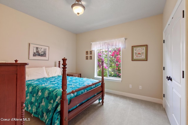 8511 N Summerfield Loop, Hayden, ID 83835 - bedroom with a closet, baseboards, and light carpet