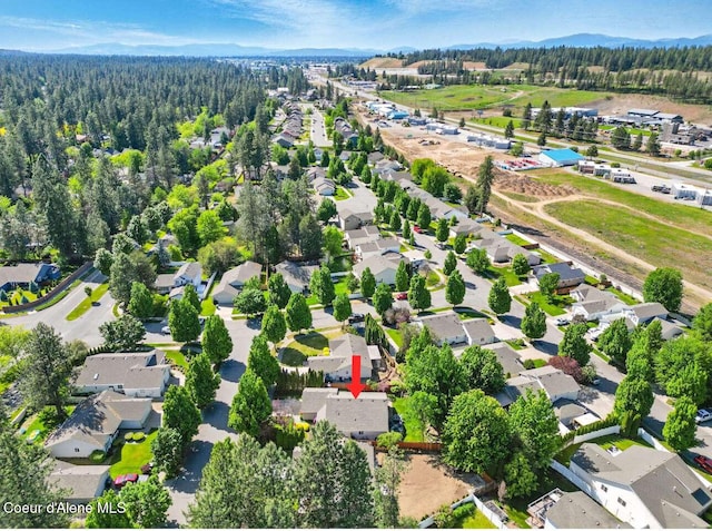 5820 E Steamboat Bnd, Post Falls, ID 83854 - aerial view of residential area with a heavily wooded area