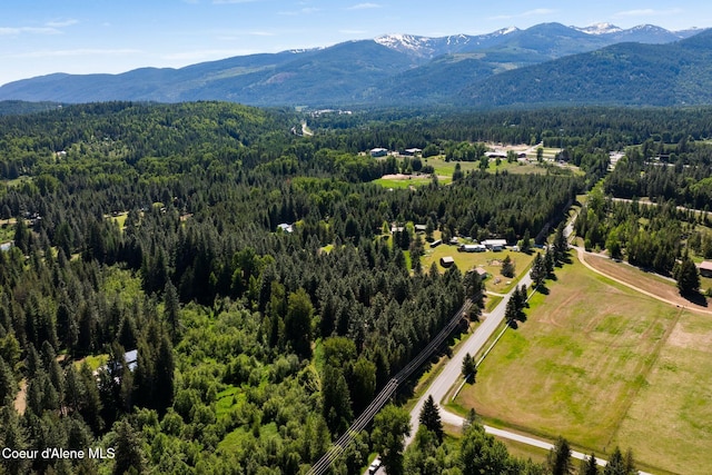 490 Samuels Rd, Sandpoint, ID 83864 - bird's eye view of a forest and a mountainous background