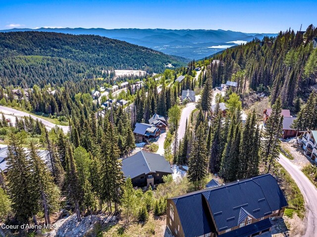 227 Crystal Springs Rd # 3, Sandpoint, ID 83864 - drone / aerial view of mountains and a forest