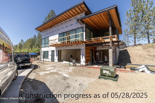 2193 W Bellerive Ln, Coeur Dalene, ID 83814 - view of front of house with a balcony