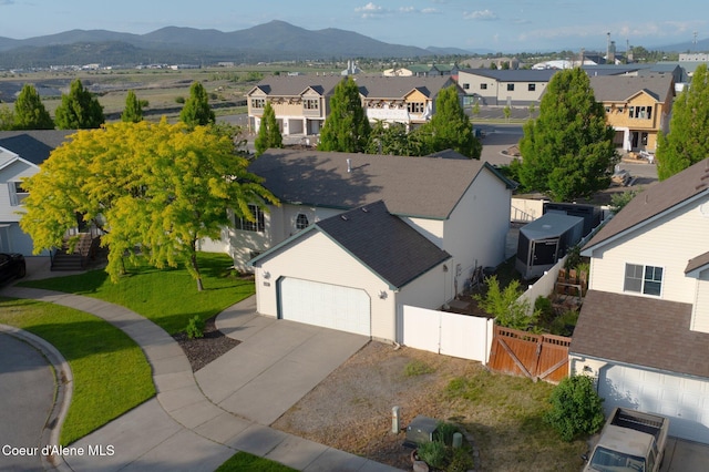 688 N Sparklewood Ct, Post Falls, ID 83854 - aerial view of residential area with mountains