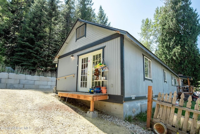 511 E Spring St, Oldtown, ID 83822 - view of side of home featuring french doors