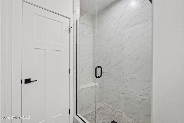 9151 N Raintree Ln, Hayden, ID 83835 - bathroom with a marble finish shower