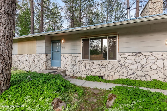 15248 N Atlas Rd, Rathdrum, ID 83858 - property entrance with stone siding