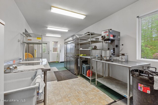 15248 N Atlas Rd, Rathdrum, ID 83858 - kitchen with freestanding refrigerator