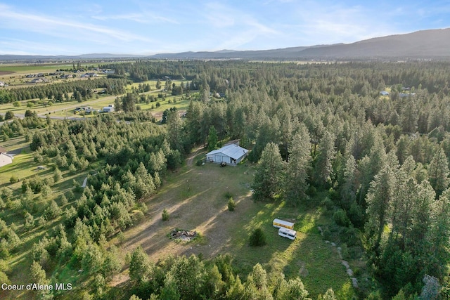 15248 N Atlas Rd, Rathdrum, ID 83858 - view of property location with mountains, a heavily wooded area, and rural landscape