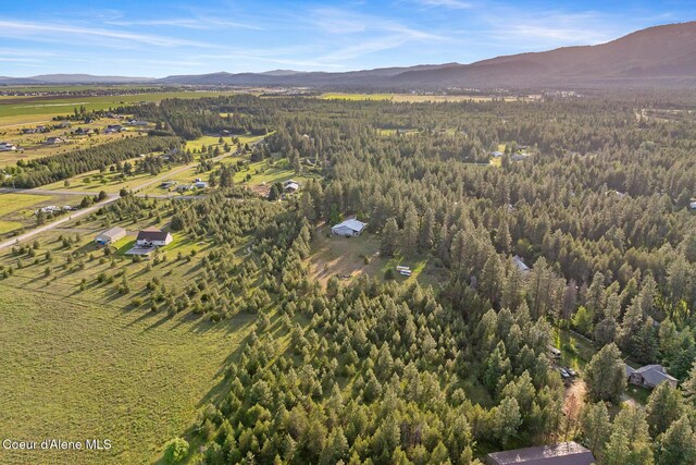 15248 N Atlas Rd, Rathdrum, ID 83858 - aerial overview of property's location with mountains and a forest