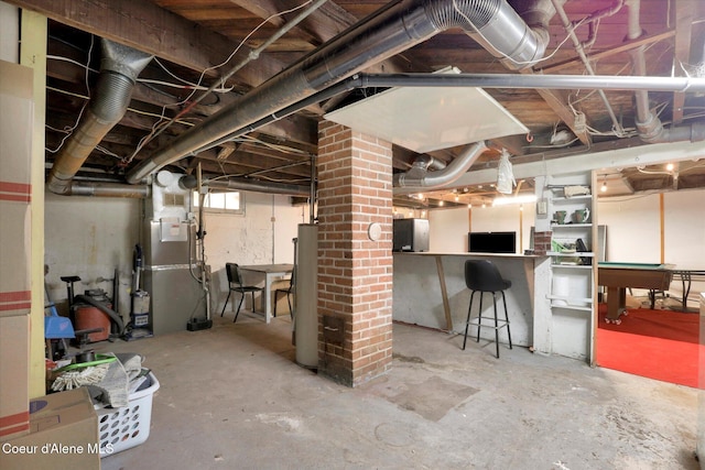 316 W Brown Ave, Kellogg, ID 83837 - below grade area with water heater and heating unit