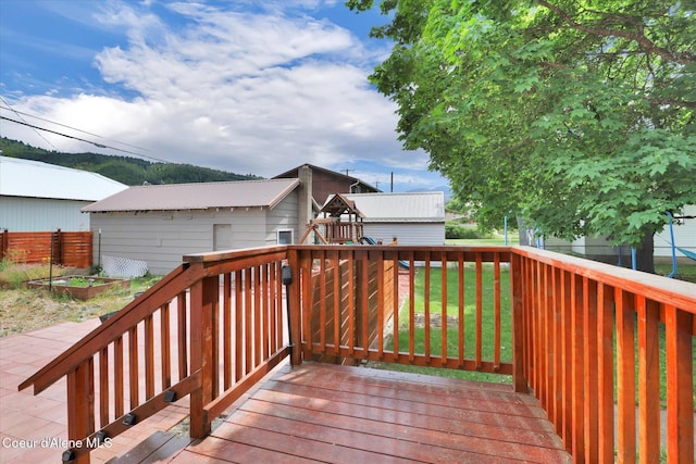 316 W Brown Ave, Kellogg, ID 83837 - deck with an outdoor structure