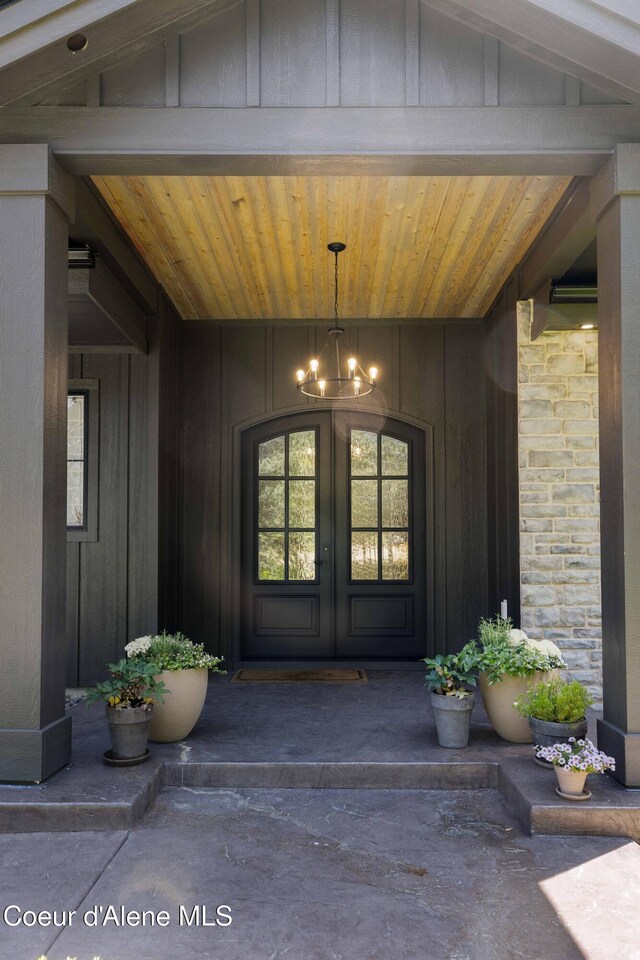 287 Mesa Dr, Athol, ID 83801 - view of exterior entry with french doors