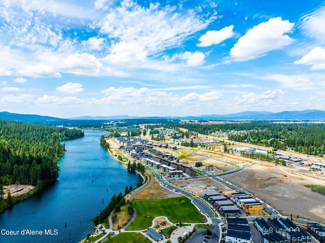 2671 W Lumber Ln, Coeur Dalene, ID 83814 - aerial view of a water and mountain view and a forest