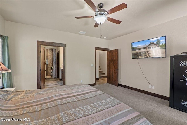 23378 N Prominence Rd, Rathdrum, ID 83858 - carpeted bedroom featuring baseboards and ceiling fan