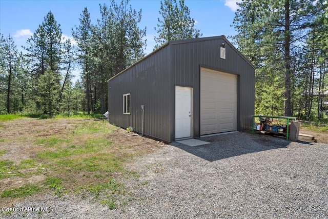 23378 N Prominence Rd, Rathdrum, ID 83858 - detached garage with gravel driveway