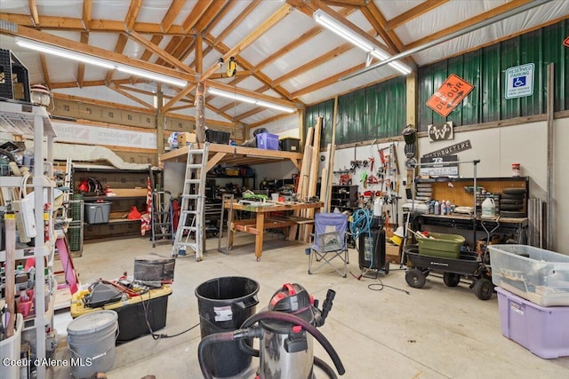 23378 N Prominence Rd, Rathdrum, ID 83858 - garage featuring a workshop area