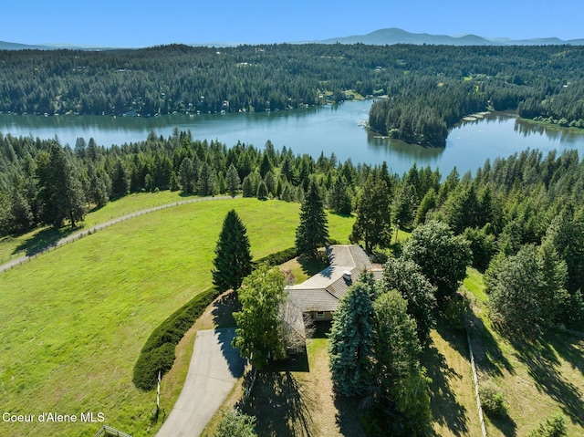 16529 N Triangle 7 Rd, Hayden, ID 83835 - view from above of property featuring a forest and a large body of water