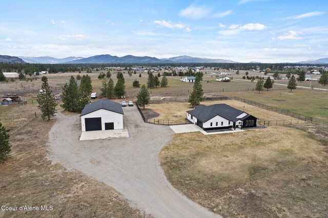 27455 N Caribou Ave, Athol, ID 83801 - aerial view of sparsely populated area featuring a mountain backdrop