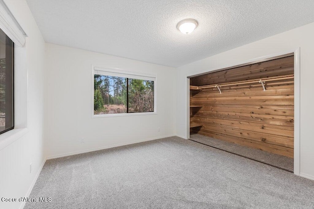 16 Beers Humbird Rd, Sagle, ID 83860 - unfurnished bedroom featuring carpet floors, a textured ceiling, and a closet