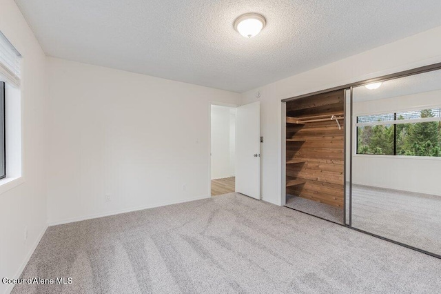 16 Beers Humbird Rd, Sagle, ID 83860 - unfurnished bedroom with carpet floors, a closet, and a textured ceiling