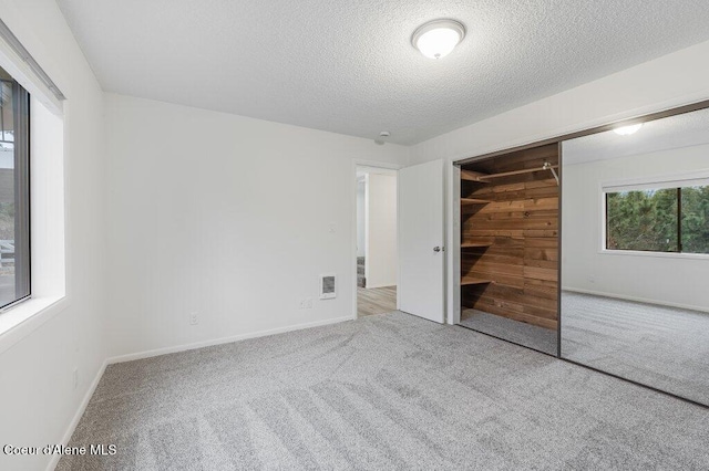 16 Beers Humbird Rd, Sagle, ID 83860 - unfurnished bedroom with carpet flooring, a textured ceiling, and a closet