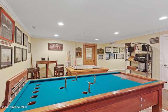 2177 E Totten Ln, Dalton Gardens, ID 83815 - playroom with ornamental molding, recessed lighting, and baseboards
