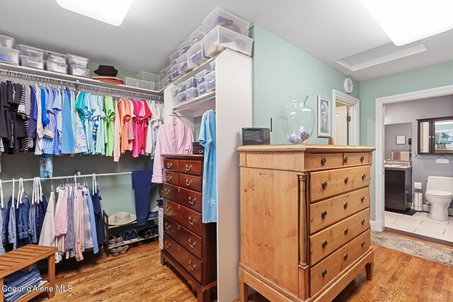 2177 E Totten Ln, Dalton Gardens, ID 83815 - walk in closet with light wood-type flooring