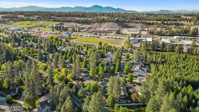 5735 E Steamboat Bnd, Post Falls, ID 83854 - aerial view of property's location with mountains and a forest