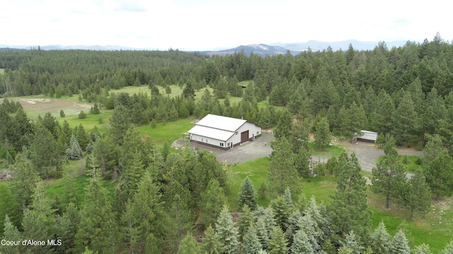 574 Parkside Rd, Plummer, ID 83851 - aerial view of property and surrounding area featuring a heavily wooded area