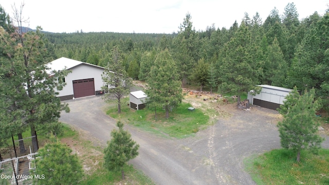 574 Parkside Rd, Plummer, ID 83851 - aerial view of property and surrounding area featuring a forest