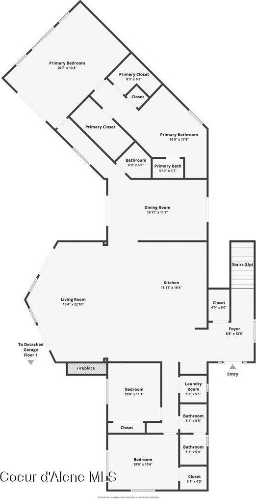 4987 S Bay Pointe Way, Coeur Dalene, ID 83814 - floor plan / room layout