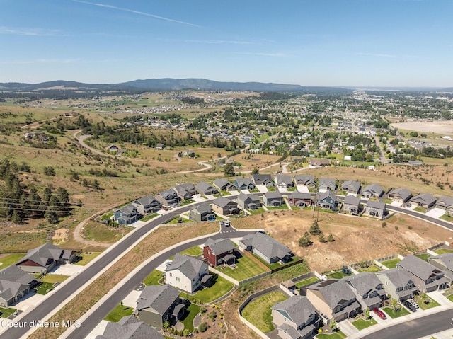 21367 E Acadia Ct, Liberty Lake, WA 99019 - aerial view of property's location with nearby suburban area and mountains