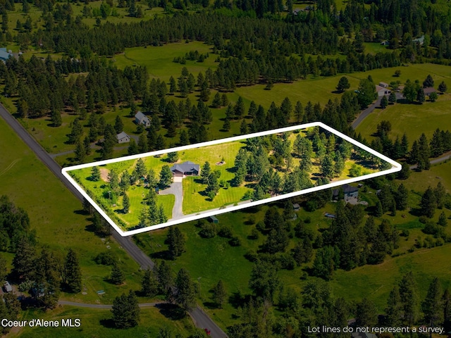 15268 S Potter Rd, Coeur Dalene, ID 83814 - view of property location with property boundaries highlighted