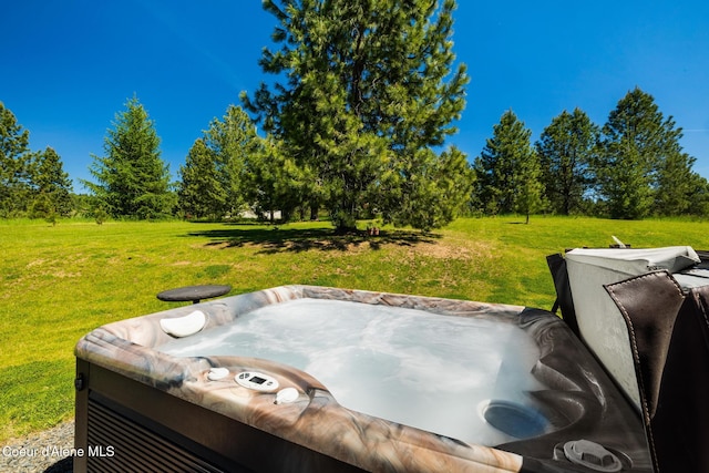 15268 S Potter Rd, Coeur Dalene, ID 83814 - view of patio featuring a hot tub