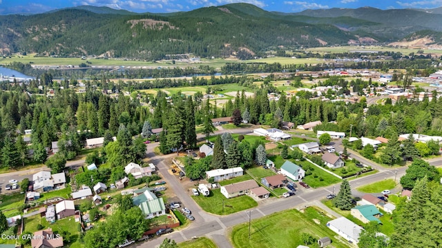 2040 Washington Ave, Saint Maries, ID 83861 - aerial view of property and surrounding area with a water and mountain view