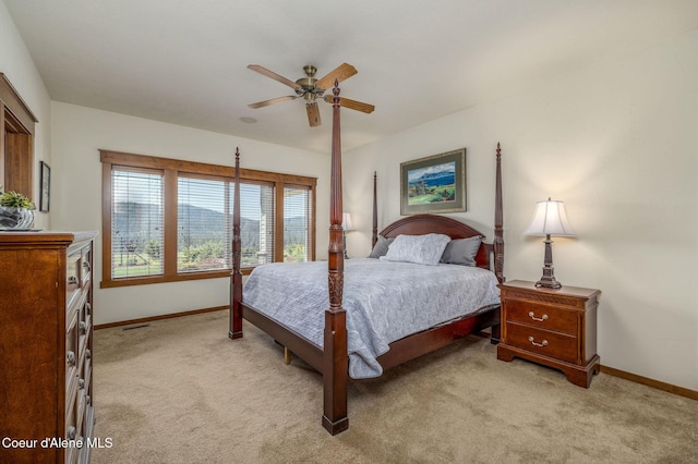 620 N Chisholm Ct, Post Falls, ID 83854 - bedroom featuring light carpet and ceiling fan