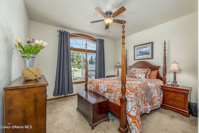 620 N Chisholm Ct, Post Falls, ID 83854 - bedroom featuring carpet and a ceiling fan