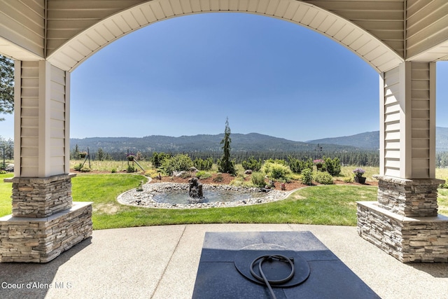 620 N Chisholm Ct, Post Falls, ID 83854 - view of patio featuring a mountain view