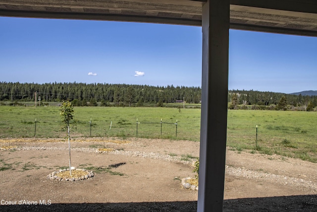 202 Elizabeth Ln, Athol, ID 83801 - view of yard with a forest view and a rural view