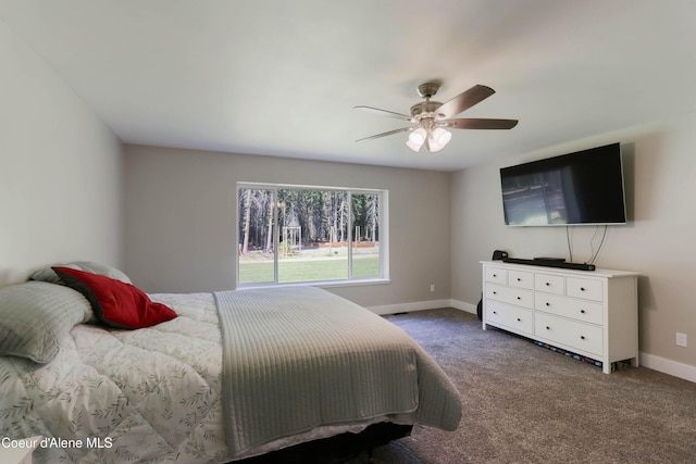 245 Lost Creek Ln, Priest River, ID 83856 - carpeted bedroom featuring baseboards and a ceiling fan