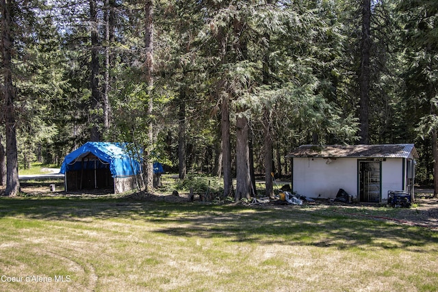 245 Lost Creek Ln, Priest River, ID 83856 - view of grassy yard with a view of trees