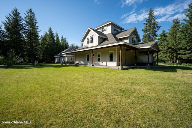 13 Park Dr, Spirit Lake, ID 83869 - farmhouse inspired home with a front lawn
